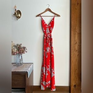 Yumi Kim Silky Peony Wrap Dress